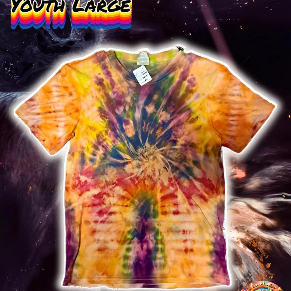 [Hand Dyed] Tie Dye Youth Shirt